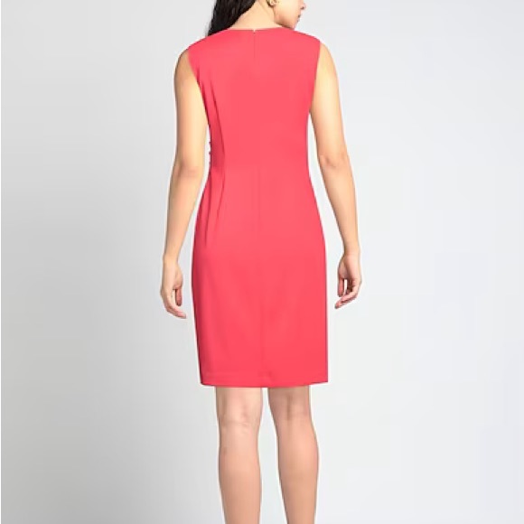 Calvin Klein Sheath Dress- Coral- size 4 - Picture 2 of 6